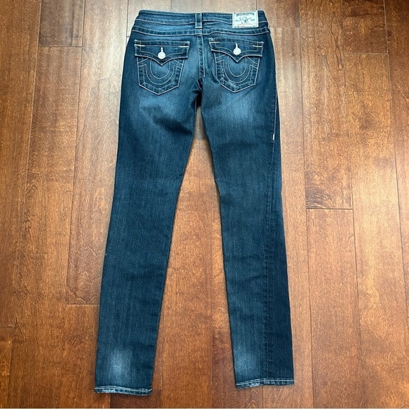 True Religion Women's Skinny Blue Jeans, Perfect for Wearing with Boots, Size 26 - Picture 6 of 16